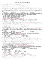 KIỂM TRA VẬT LÝ LẦN 9 NĂM 2011 potx