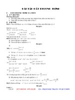 Bài tập bất phương trình