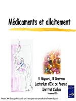 allaitement et medicaments listing2007ppt
