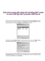Giáo trình hướng dẫn phân tích hệ thống NAT router và cách thiết lập một Forwarder DNS Server phần 1 pdf