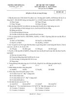 ĐỀ THI THỬ TỐT NGHIỆP MÔN: HÓA HỌC 12 – MÃ ĐỀ: 325 docx