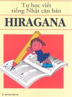 Tự học viết tiếng Nhật căn bản Hiragana part 1 docx