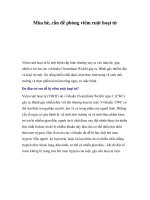 Mùa hè, cần đề phòng viêm ruột hoại tử docx