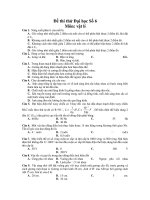 Đề thi thử Đại học Số 6 Môn: vật lí ppt