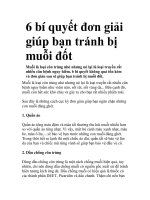 6 bí quyết đơn giải giúp bạn tránh bị muỗi đốt pot