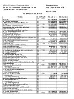 công ty cổ phần bánh kẹo hải hà bảng cân đối kế toán báo cáo kết quả hoạt động kinh doanh chuyển lưu tiền tệ báo cáo tài chính quý 2 năm 2014