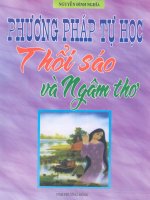 Phương pháp tự học thổi sáo và ngâm thơ part 1 pps