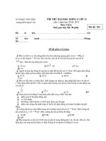 SỞ THI THỬ ĐẠI HỌC KHỐI A LỚP 12 Lần1 - Mã đề: 103 pdf