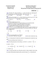 Đề thi khảo sát đại học lần 4 Môn vật lý lớp 12 (Khối a) Mã đề: 530 pot