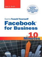 Teach Yourself Facebook for Businessin 10 Minutes phần 1 ppt