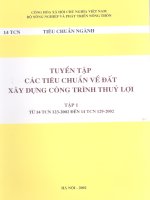Tuyển tập các tiêu chuẩn về đất xây dựng công trình thủy lợi - Từ 14 TCN 123-2002 đến 14 TCN 129-2002 part 1 pps