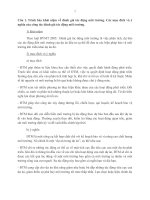 Đề cương môn học ĐTM