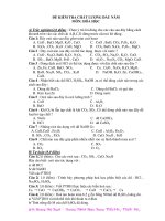 ĐỀ KIỂM TRA CHẤT LƯỢNG ĐẦU NĂM MÔN: HÓA HỌC ppt