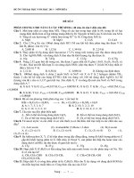 ĐỀ ÔN THI ĐẠI HỌC NĂM HỌC 2011 MÔN HÓA - ĐỀ SỐ 2 pptx