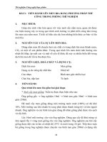 Thí nghiệm Công nghệ thực phẩm - Chương 2 Công nghệ lên men - Bài 3 pot