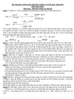 ĐỀ THỊ HỌC SINH GIỎI TRƯỜNG KHỐI 12 (NĂM HỌC 2010-2011) MÔN HÓA HỌC docx