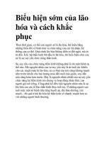 Biểu hiện sớm của lão hóa và cách khắc phục pdf
