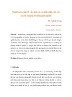 Nghiên cứu một số cấp phối và các tính chất chủ yếu của bê tông tự lèn dùng cát nghiền pptx