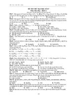 ĐỀ THI THỬ ĐẠI HỌC SỐ 07 Môn: Hoá Học pptx