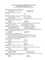 ĐỀ THI MÔN : HÓA HỌC – ĐỀ 01 docx
