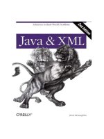 Java & XML 2nd Edition solutions to real world problems phần 1 potx