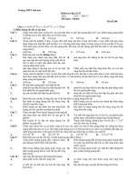 Kiểm tra học kì II môn: vật lí - khối 12 docx