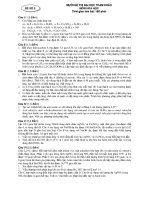 ĐỀ THI ĐẠI HỌC THAM KHẢO MÔN HÓA - SỐ 5 doc