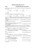 KIỂM TRA 45 PHÚT MÔN: VẬT LÍ 12 Tuần 1 potx