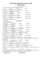 ĐỀ THI HS GIỎI THTN VÒNG TỈNH NĂM HỌC : 2010 – 2011 potx