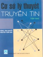 Cơ sở lý thuyết truyền tin tập 2 part 1 ppsx