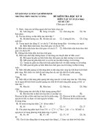ĐỀ KIÊM TRA HỌC KÝ I MÔN VẬT LÝ - ĐỀ 2 pot