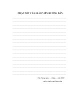 Kế toán thành phẩm,tiêu thụ và xác định  kết quả kinh doanh của chi nhánh công ty cổ phần bia sài gòn miền trung tại  phú yên