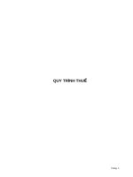 Qui trình thuế 1 ppt