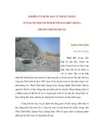 NGHIÊN CỨU BƯỚC ĐẦU VỀ TRƯỢT LỞ ĐẤT Ở VÙNG NÚI MỘT SỐ TỈNH DUYÊN HẢI MIỀN TRUNG. PHƯƠNG PHÁP ĐÁNH GIÁ pps