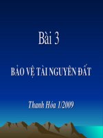 Bài giảng điện tử môn sinh học: Bảo vệ môi trường đất pps