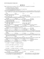 ĐỀ ÔN THI ĐẠI HỌC NĂM HỌC 2011 MÔN HÓA - ĐỀ SỐ 10 pdf