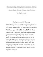 Dự án phòng chống bệnh đái tháo đường - hoạt động phòng chống các rối loạn thiếu hụt iốt pptx