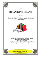 Đề án: Thành lập công ty TNHH dịch vụ giúp việc theo giờ Home helpers” pps