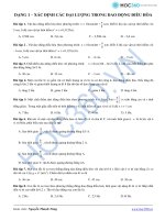 DẠNG 1 – XÁC ĐỊNH CÁC ĐẠI LƯỢNG TRONG DAO ĐỘNG ĐIỀU HÒA docx