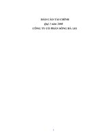 báo cáo tài chính quý 1 năm 2008 công ty cổ phần sông đà 1.01