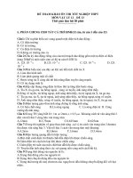 ĐỀ THAM KHẢO ÔN THI TỐT NGHIỆP THPT MÔN VẬT LÝ 12 _ ĐỀ 13 potx