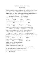ĐỀ THAM KHẢO HÓA HỌC - ĐỀ 13 doc