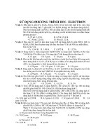 SỬ DỤNG PHƯƠNG TRÌNH ION - ELECTRON doc