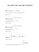 tích phân truy hồi   bất đẳng thức tích phân