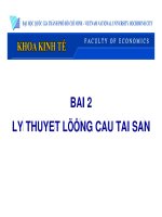 BÀI 2. LÝ THUYẾT LƯỢNG CẦU TÀI SẢN potx