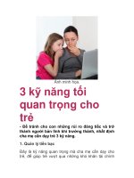 3 kỹ năng tối quan trọng cho trẻ pot