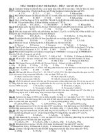 TRẮC NGHIỆM LUYỆN THI ĐẠI HỌC: PHẦN GLUXIT BÀI TẬP pptx