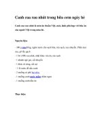 Canh cua rau nhút trong bữa cơm ngày hè potx