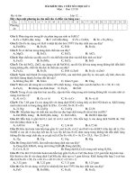 BÀI KIỂM TRA 1 TIẾT SỐ 2 HỌC KỲ 2 Môn : HÓA 12 CB docx