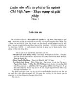 Luận văn :đầu tư phát triển ngành Chè Việt Nam - Thực trạng và giải pháp Phần 1 pdf